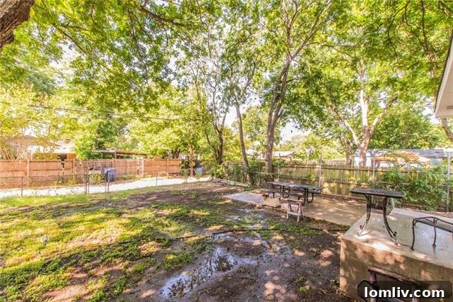 Backyard view of 3764 Davila Dr, a blank canvas for landscaping