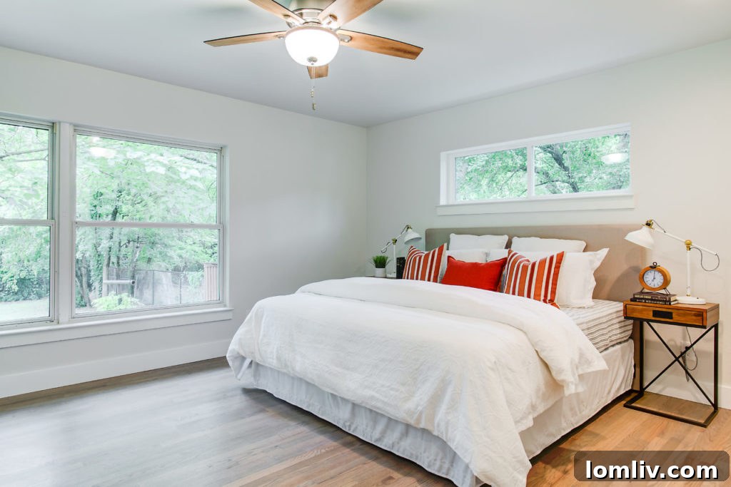 Master Bedroom with Scenic Views from New Windows