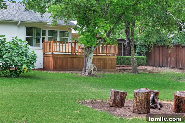 Informal Fire Pit Area in the Backyard