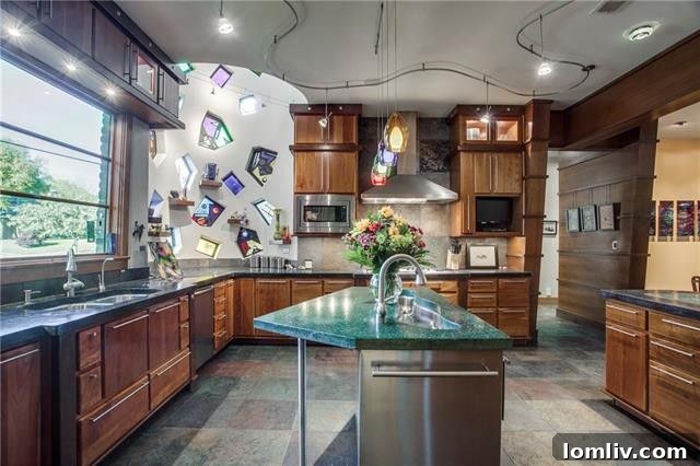 Unique Kitchen Design in North Texas Home