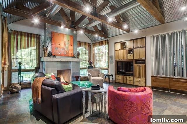 Built-in Features in the Family Room