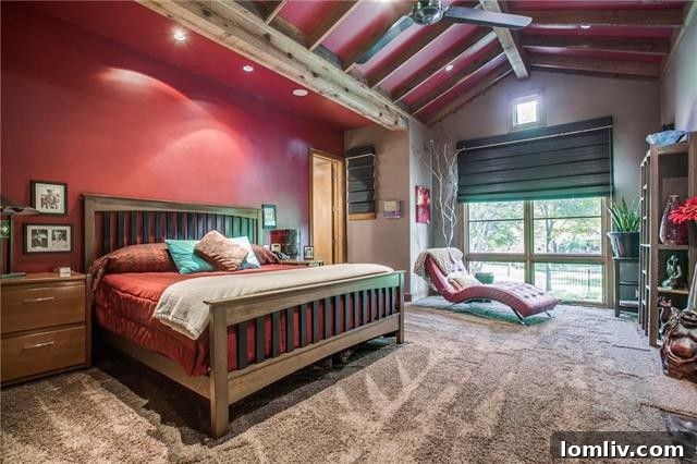 Master Bedroom in Coppell Luxury Home