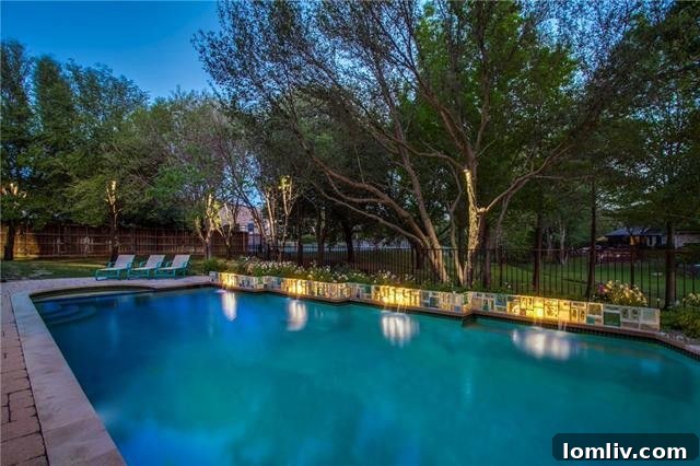 Expansive Backyard Landscape of Coppell Estate