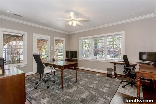 Bright and versatile downstairs study with private entrance