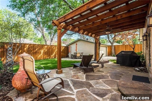 Expansive backyard ideal for entertaining