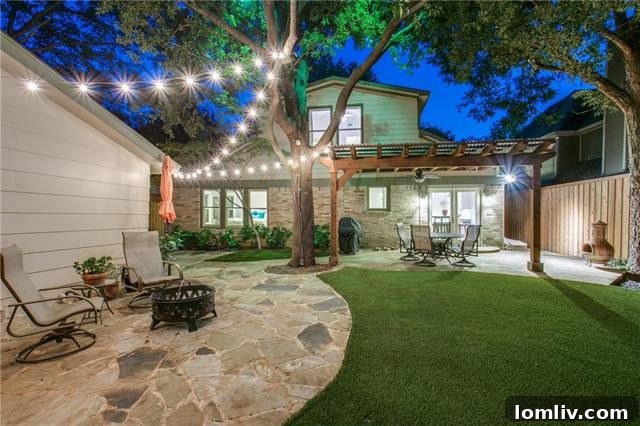 View of the home's exterior from the backyard