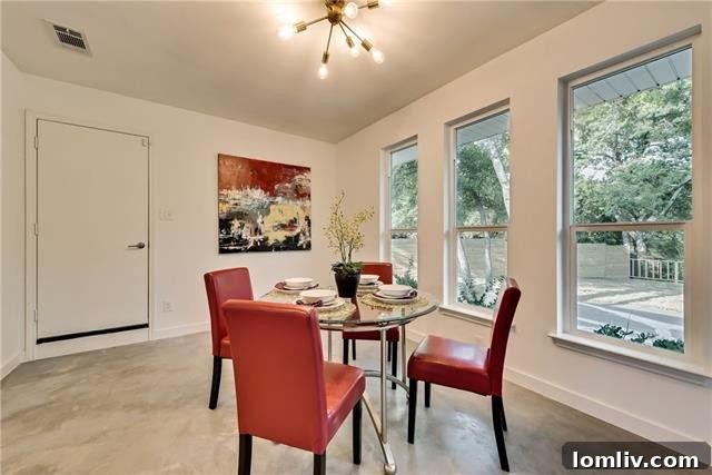 Open Concept Dining Area Dallas