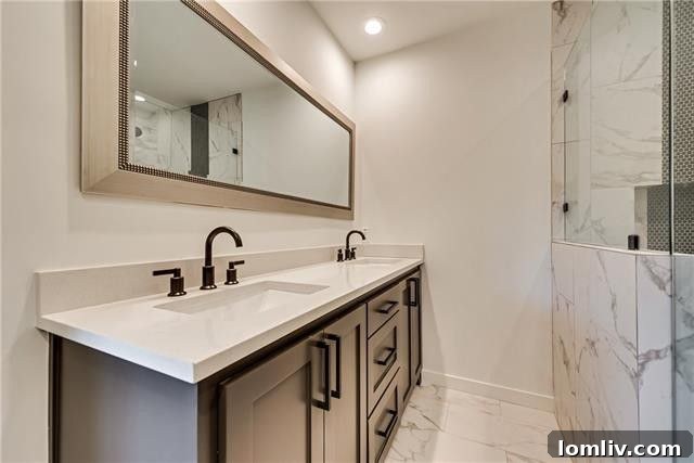 Dual Sink Vanity Master Bathroom