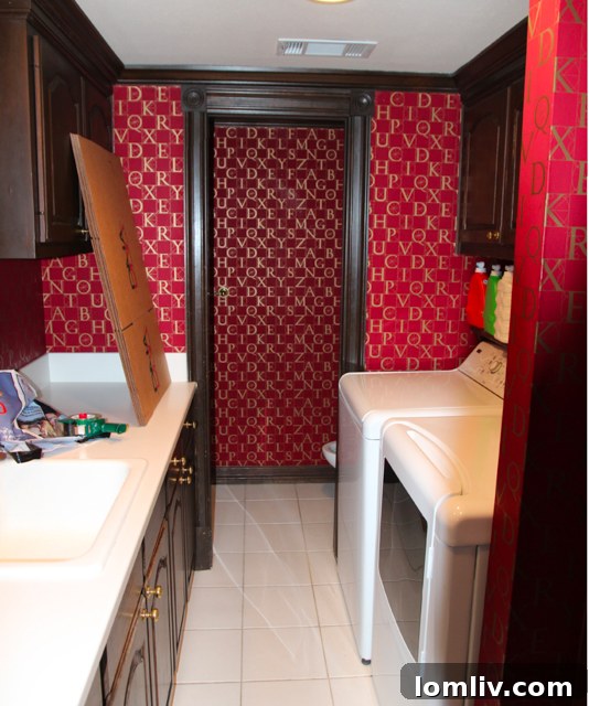 Before Photo of Laundry Room Renovation