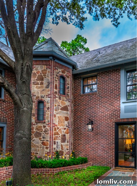 Exterior Elevator Designed as a Castle Turret