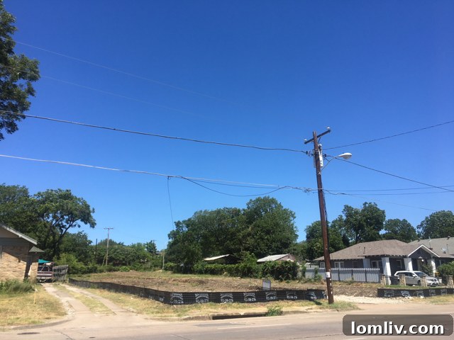 Site view of future Tyler Townhomes