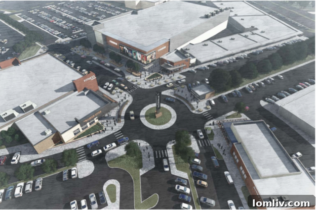 Rendering of the revitalized Wynnewood Village shopping center
