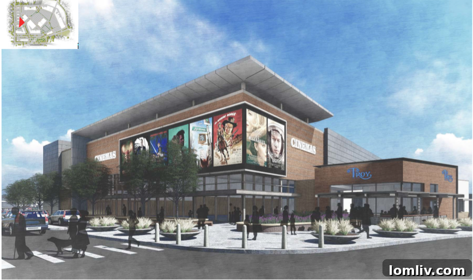 Architectural plan for Wynnewood Village transformation