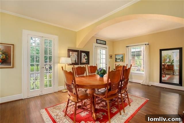 Bright kitchen with original shiplap, open shelving, and vintage cabinets