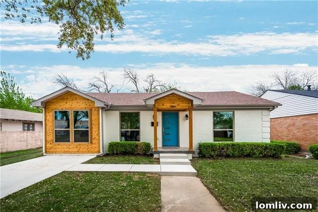 Remodeled exterior of a charming home on Robin Road in Lovers Lane Heights