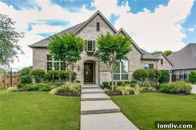 Custom Built Home in Hamilton Hills Allen TX with Private Drive