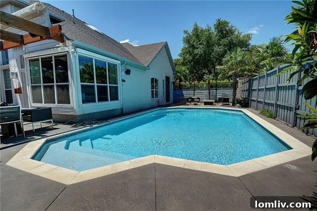 Inviting Saltwater Pool and Patio Area for Relaxation