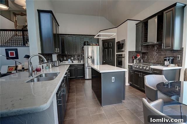 Gourmet Kitchen with High-End Dacor Ovens and Modern Design