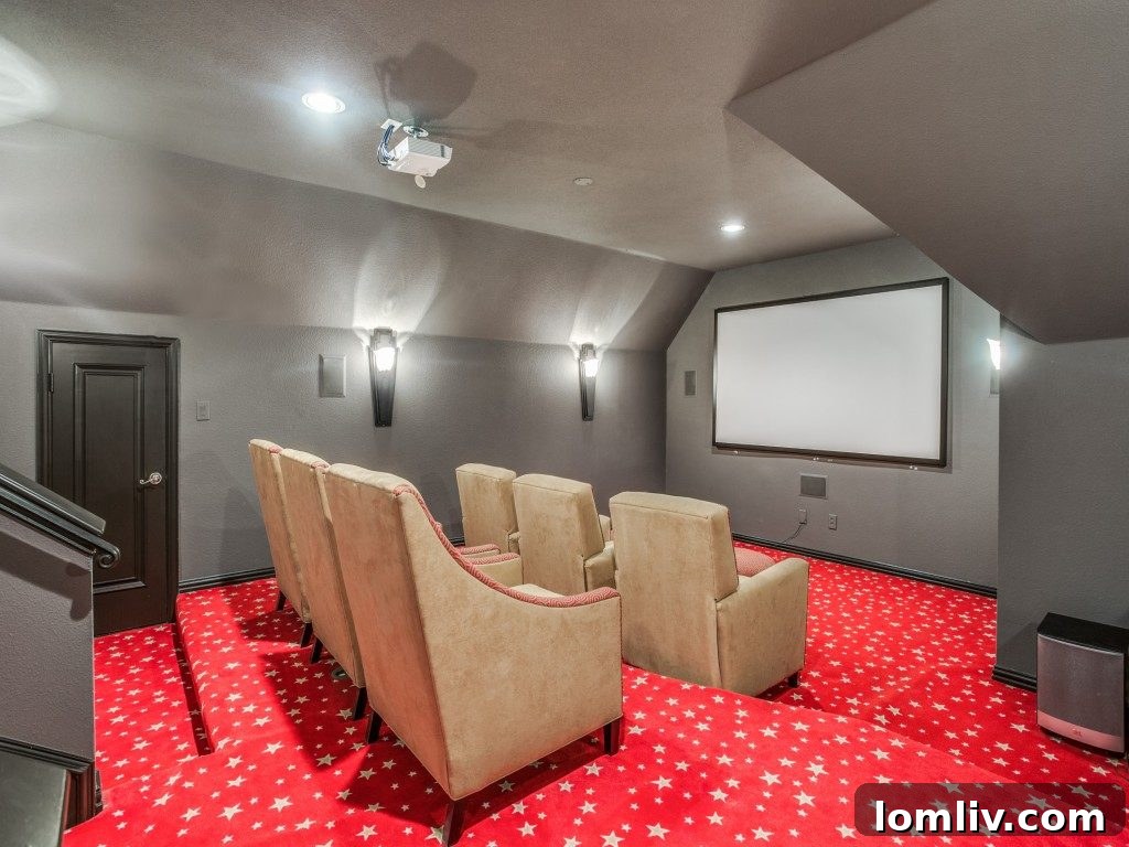A beautifully appointed study or office space, showcasing its functionality and design