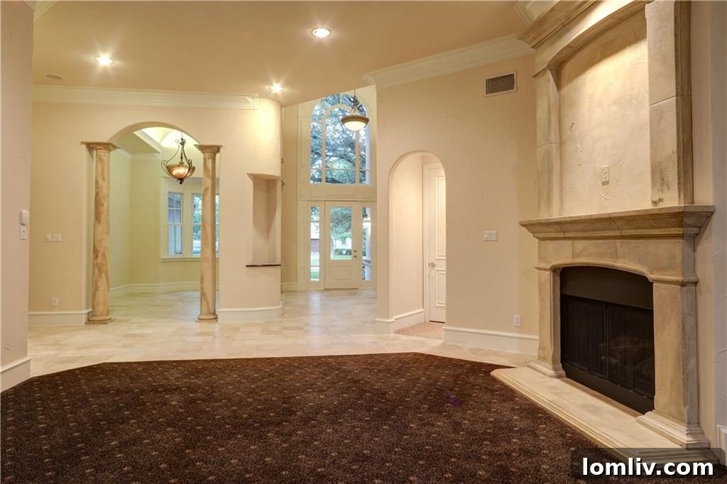 Spacious living area showcasing the light and airy feel after renovation