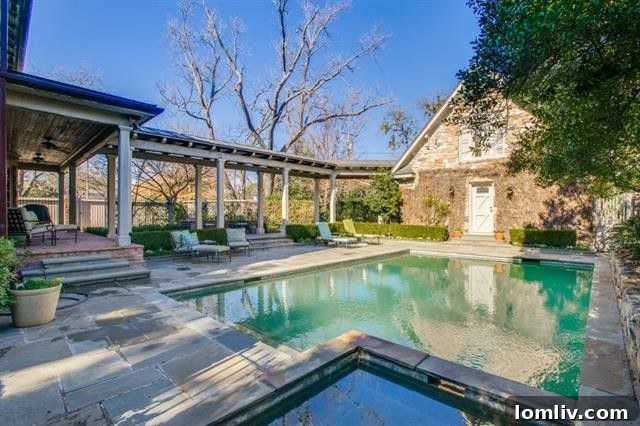 Luxury Swimming Pool with Patio Seating