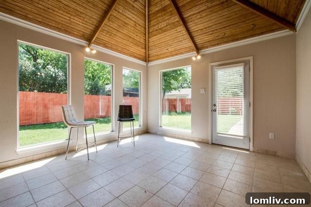 Recessed Lighting and Clean Lines in the Renovated Interior at 9659 Leaside Dr.