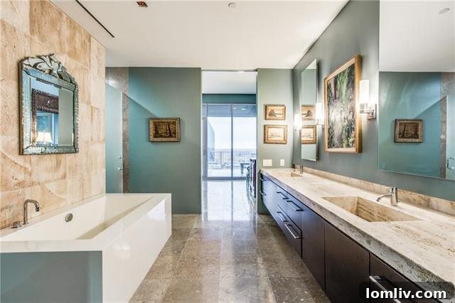 Modern Kitchen with High-End Appliances in Dallas Condo