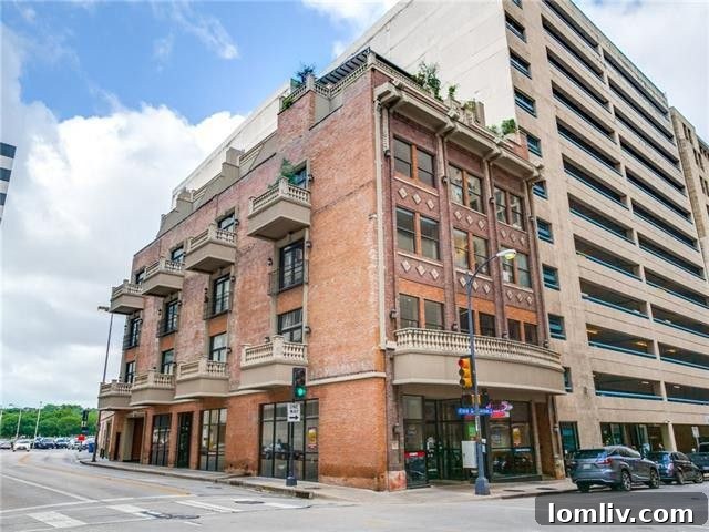Historic Downtown Dallas Loft Building Exterior