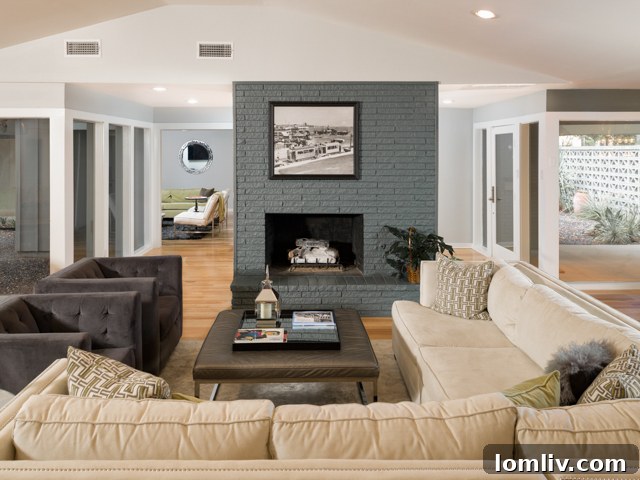 Inviting living room with abundant natural light and modern furnishings