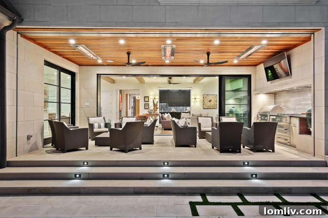 Exquisite Outdoor Ceiling Crafted from Sinker Cypress