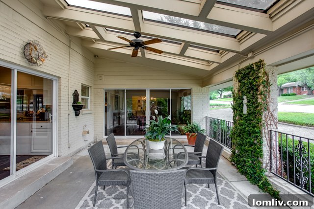 The sun porch on the front of 6332 Juneau is the perfect place to enjoy mornings, afternoons and evenings