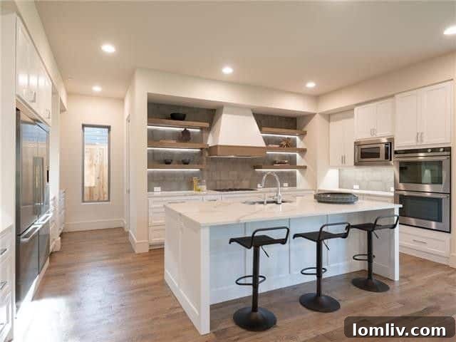 High-end Fisher and Paykel appliance package in luxury kitchen