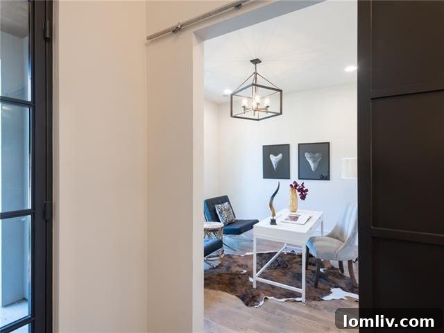 Modern kitchen with large island and sleek finishes, 5049 Wateka Drive