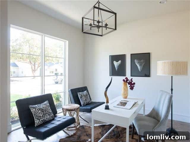 Elegant dining space connected to kitchen in Inwood Park home
