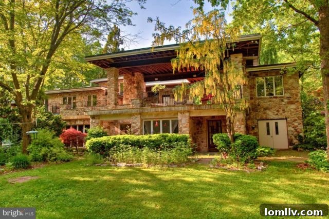 Eco-friendly poured concrete home on 15 wooded acres at Kittatinny Manor