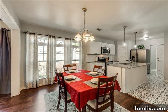 Spacious utility room with washer and dryer hookups
