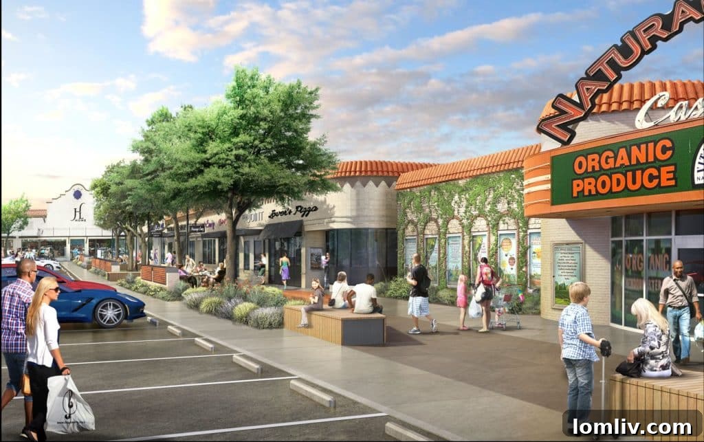 Casa Linda Plaza Renovation Renderings, East Dallas