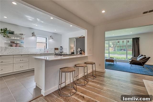 Gourmet kitchen with Bertazzoni appliances and quartz countertops