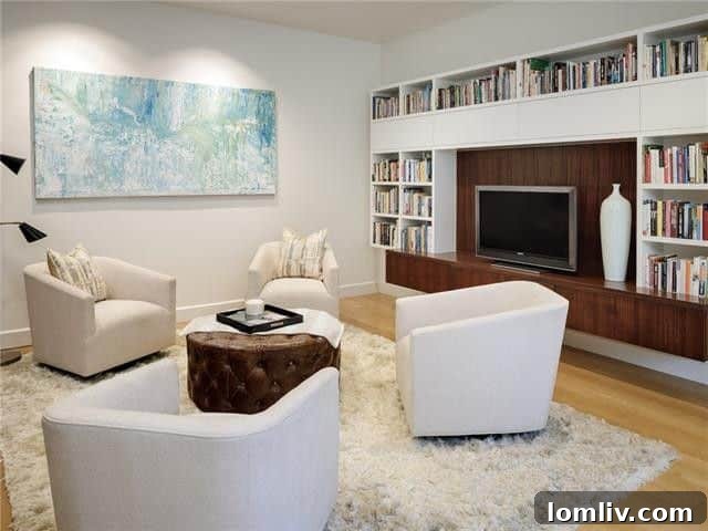 Modern Home Office with Pivot Door