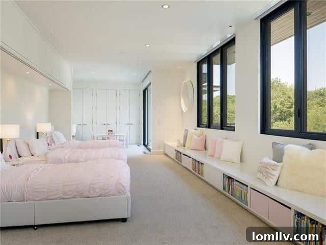 Tomorrow's Home Today: Preston Hollow Texas Modern 18 Charming Triplet Girls' Bedroom