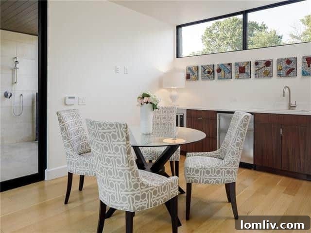 Tomorrow's Home Today: Preston Hollow Texas Modern 21 Outdoor Living Area with Kitchenette