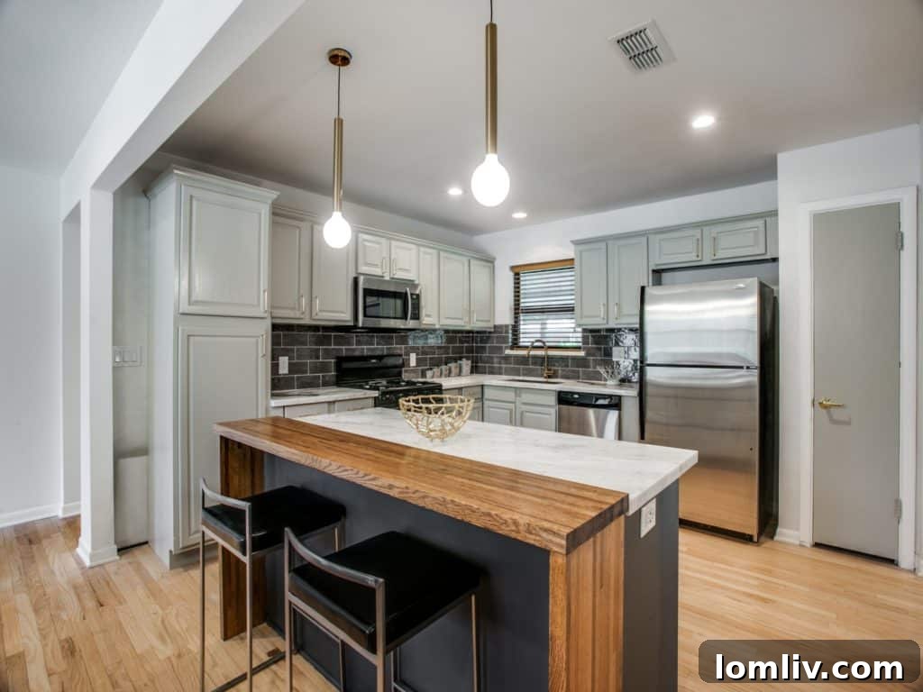 Bright interior space showcasing hardwood floors