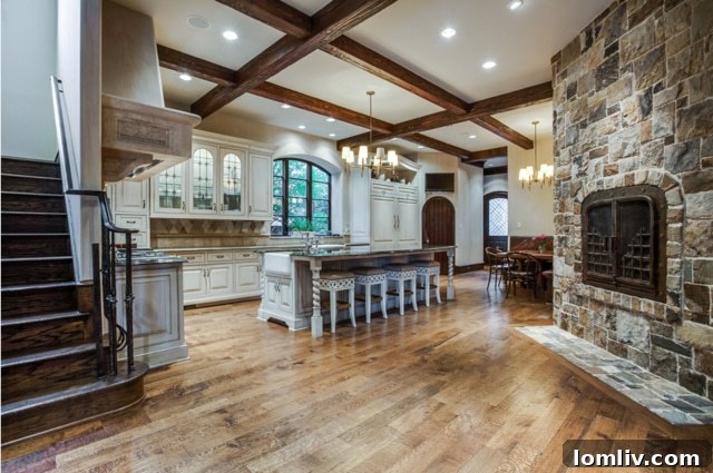 Secondary staircase off the kitchen for convenient access
