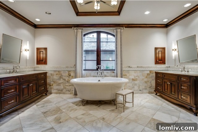 Luxurious master ensuite bathroom with elegant finishes