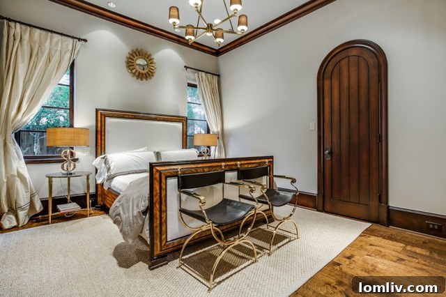 Interior designer planned secondary bedroom