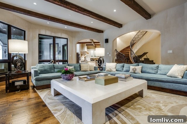 Another perspective of the refined front living room