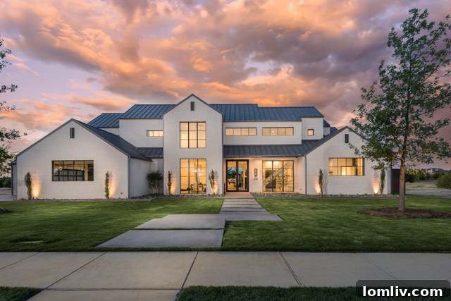 Stunning Texas Transitional Home Exterior at 426 Sunrise Ridge Drive in Heath