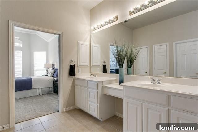 Benton Elm Drive Plano Home Master Bathroom Vanity