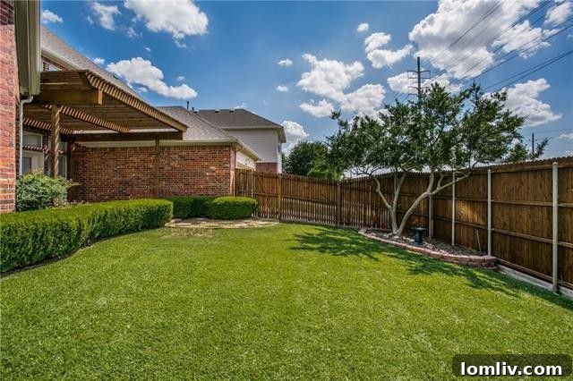 Benton Elm Drive Plano Home Backyard Landscape