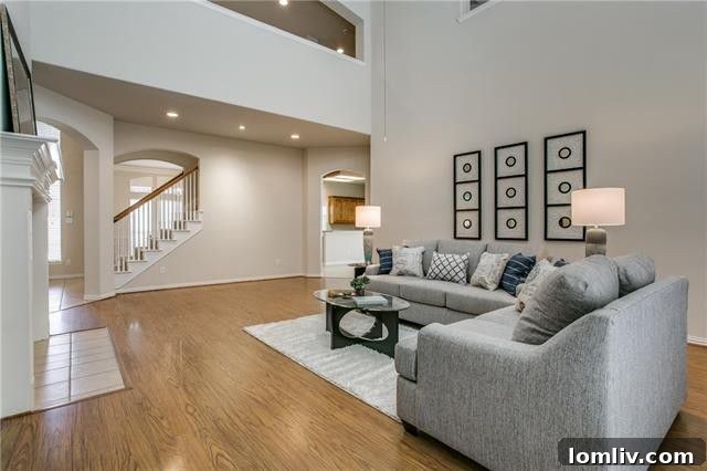 Benton Elm Drive Plano Home Living Room